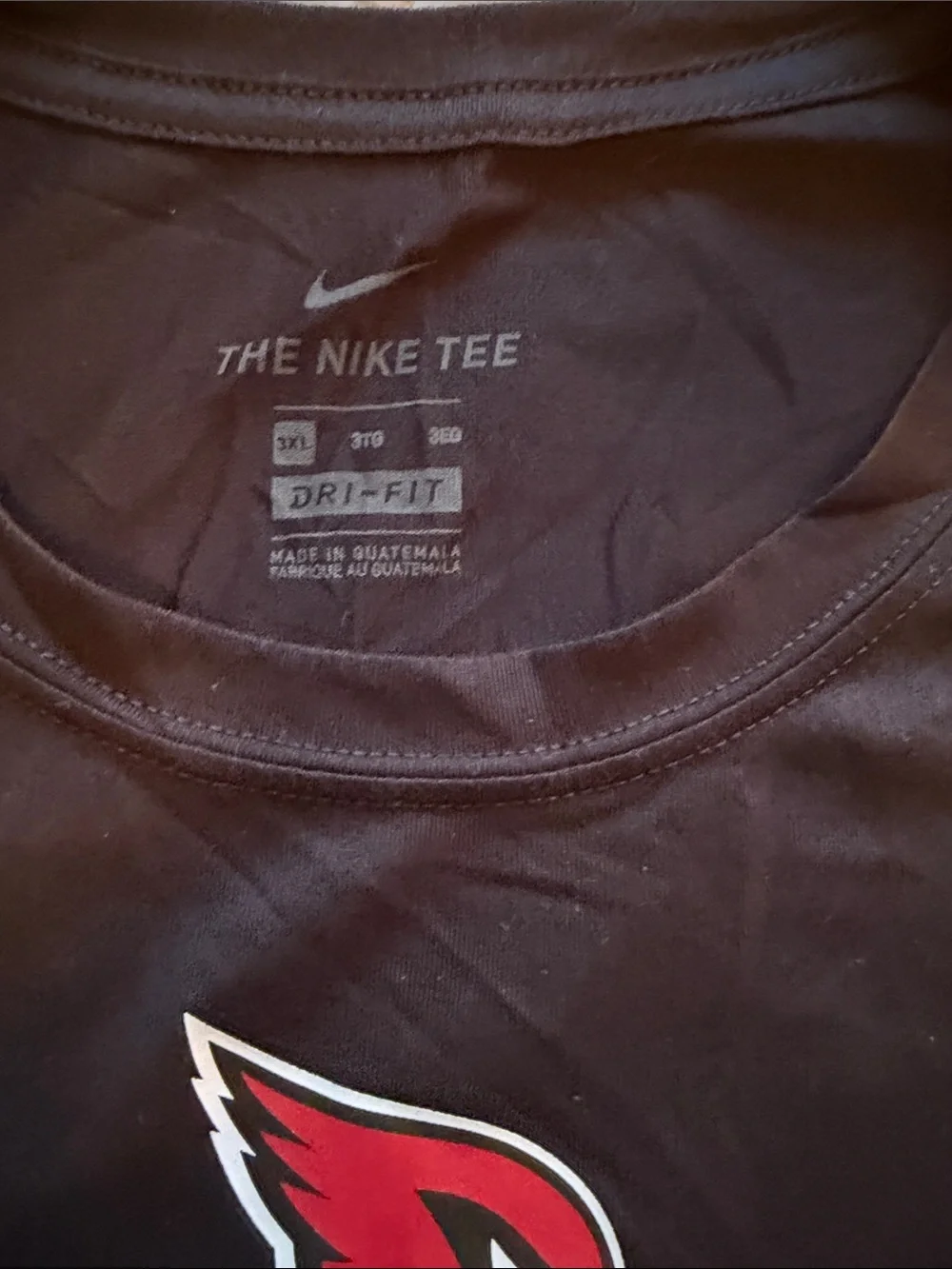 Nike Black Arizona Cardinals Red Graphic T‑Shirt